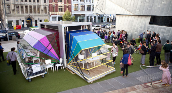 Nebula at Fed Square.