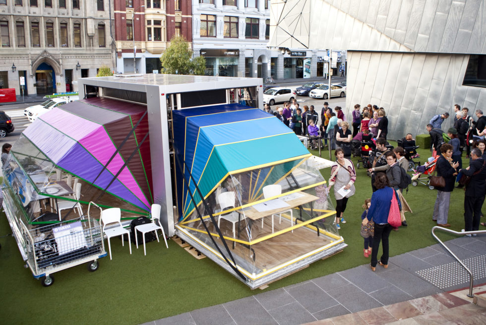 Nebula at Fed Square.