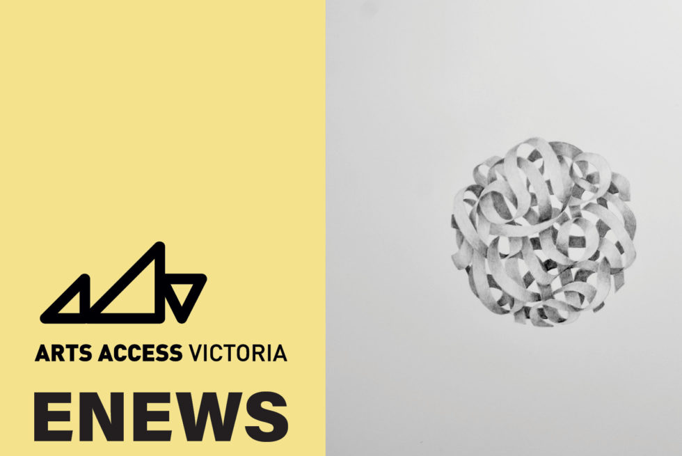 Arts Access Victoria logo - eNews banner