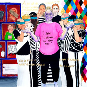 Painting about being deaf.