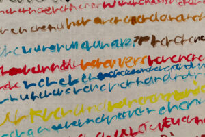 colourful text