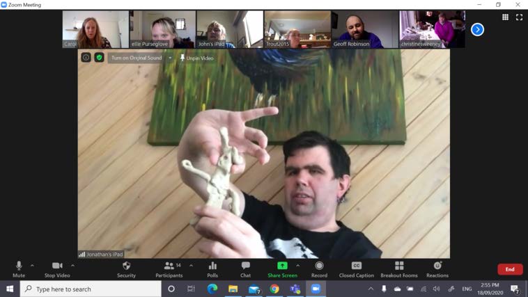 Screenshot of sculpture by Jonathan Thompson