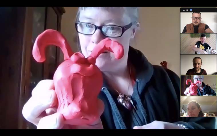 Screenshot of sculpture by Deanna Dixon