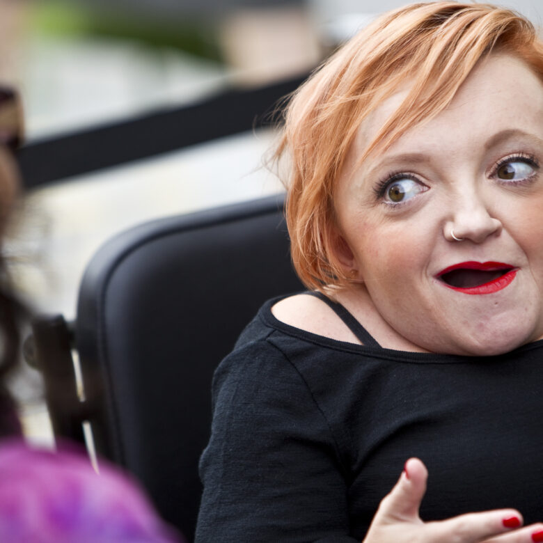 Stella Young at the opening of Nebula