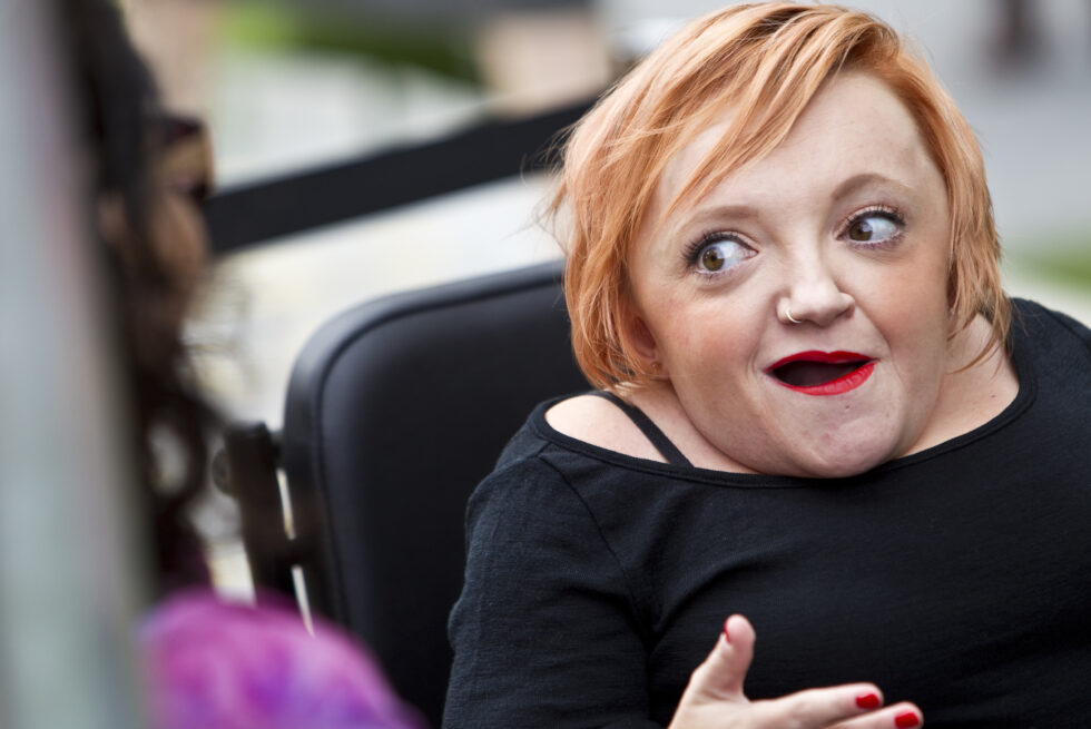 Stella Young at the opening of Nebula