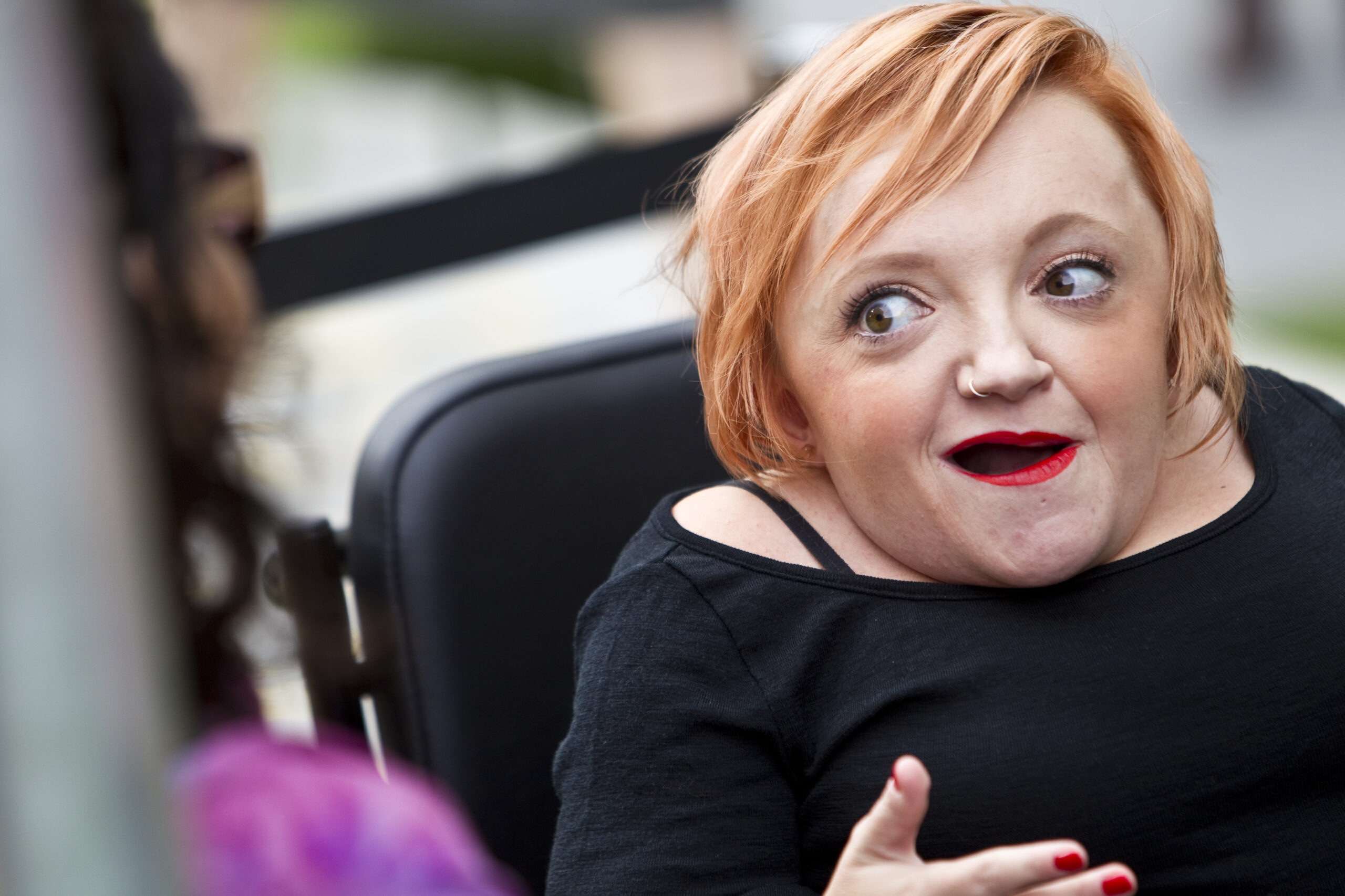 Stella Young at the opening of Nebula