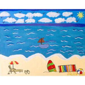 The beach