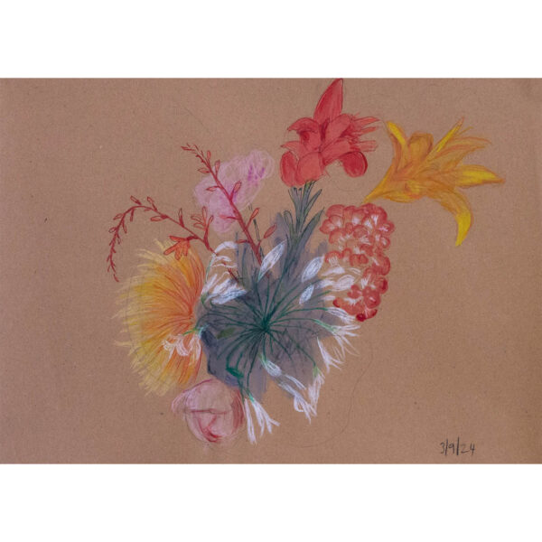 Still life of bunch of flowers