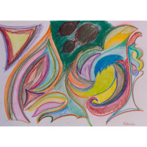 Colourful abstract of birds