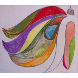 Abstract drawing o f a bird