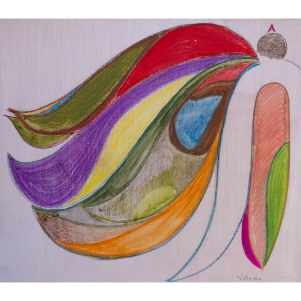 Abstract drawing o f a bird