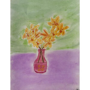 Yellow flowers in vase