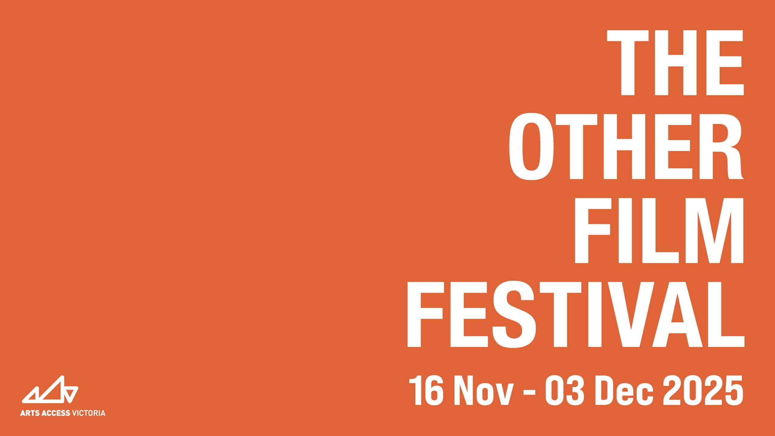 Text: The Other Film Festival 16 nov - 03 Dec 2025
